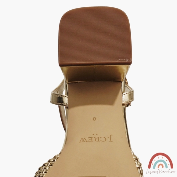 New! J. Crew Woven Heeled Sandals - Picture 15 of 16